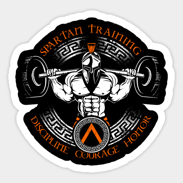 spartan training Sticker by sisidsi